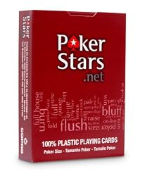 Copag PokerStars Poker Size Jumbo Index Plastic Playing Cards (Red)