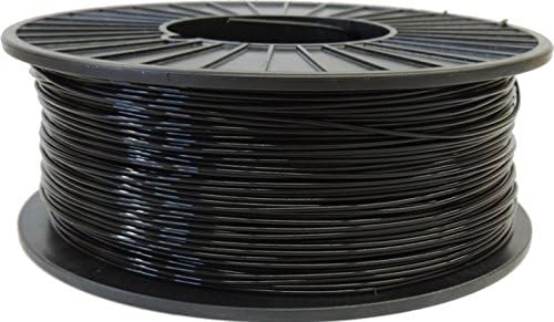 Precision 3D Printing Filament Black 1.75 MM PLA 2.5 Lb Spool Made in USA