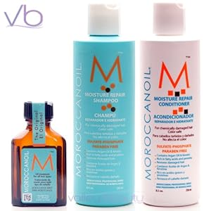 Moroccanoil Trio Pkg:Shampoo(8.5oz)Conditioner(8.5oz)Oil Treatment (.85oz)