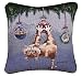 Now What? Cat Ornament Holiday Tapestry Toss Pillow