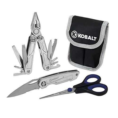 Kobalt 15in1 Multitool with Bonus, Knife Scissors and Pouch Sporting