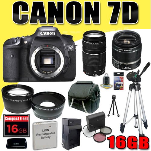 Canon EOS 7D 18 MP CMOS Digital SLR Camera w/ 