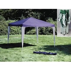 Pavillon 3 X 3 Meter, faltbar blau/weiss, Gartenzelt, Partyzelt, Martkschirm, Zelt