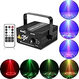 Us-vision 3 Lens 24 Patterns Club Bar Rg Laser Blue LED Stage Lighting Dj Home Party 300mw Show Professional Projector Light Disco