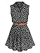 OURS Women's Multi Stripe Chevron Print Tank Casual Summer Dress (XL, Black)