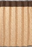Camel and Chocolate Paisley Shower Curtain