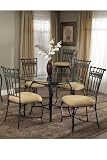 Review Home Decorators Collection  / Morvich 5-piece Dining Set Set Of 2 Chairs Textrd Blk/gold