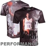 NBA Men's Oklahoma City Thunder Kevin Durant Sublimated High Definition Photo Tee Shirt (Black, XX-Large)