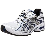 ASICS Men's GEL-Nimbus 11 Running Shoe,White/Lightning/Brilliant Blue,7.5 D US