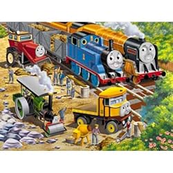 Thomas & Friends: Roadside Repair - 24 Piece Floor Puzzle in a Shaped Box