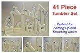 Super Deluxe 41 Piece Play Set Featuring Special Tumbler Blocks That Can Be Arranged Into Hundreds of Different Designs - Perfect for Setting Up and Knocking Down!
