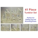 Super Deluxe 41 Piece Play Set Featuring Special Tumbler Blocks That Can Be Arranged Into Hundreds of Different Designs - Perfect for Setting Up and Knocking Down!
