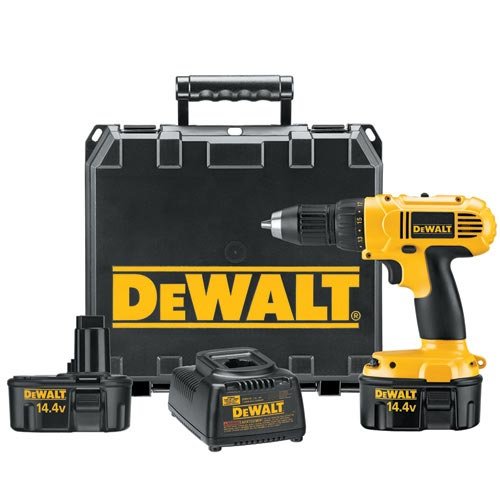 Factory-Reconditioned DEWALT DC728KAR Heavy Duty 14.4-Volt Ni-Cad Cordless 1/2-Inch Drill/Driver Kit