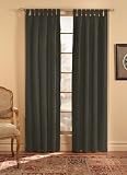 Soft Microsuede Tab Top Curtain Window Treatment 63 in