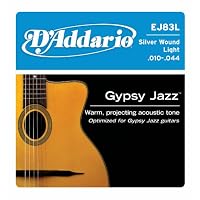 D'Addario EJ83L Gypsy Jazz Ball End Guitar Strings, Light