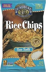Lundberg Rice Chips Made with Organic Grains, Sea Salt, 6-Ounce Bags (Pack of 12)