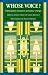 Book Whose Voice?: Participatory Research and Policy Change (Intermediate Technology Publications in Participation Series)