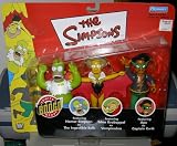 Simpsons 3 Pack w/ Homer As the Ingestible Bulk, Vampiredna,& Apu As Captain Quick" Kaybee Exclusive