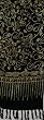 Rayon Scarf - Gold and Black Floral