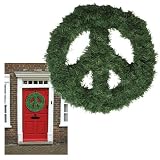 Peace Sign Christmas Wreath
