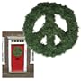 Peace Sign Christmas Wreath