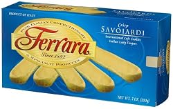Ferrara International Cafe Cookies, Lady Fingers, 7-Ounce Boxes (Pack of 12)
