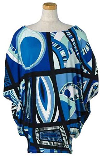 Emilio Pucci エミリオ・プッチ レディースカットソー ブルー 42RP43 [並行輸入品]