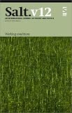 Salt 12: An International Journal of Poetry and Poetics (Salt International Journal of Poetry & Poetics)