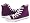 Converse Chuck Taylor All Star Shoes (1T162) Hi Top in Purple Passion, Size: 5 Mens / 7 Womens