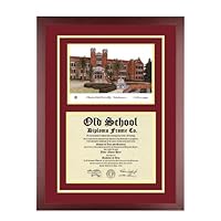 Florida State University Diploma Frame with FSU Lithograph Art Print