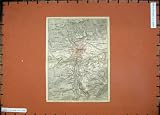 1929 COLOUR MAP AUSTRIA PLAN INNSBRUCK SCHONBERG LANS