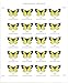 2019 US California Dogface Butterfly Sheet of Twenty Non Machinable Forever Postage Stamp