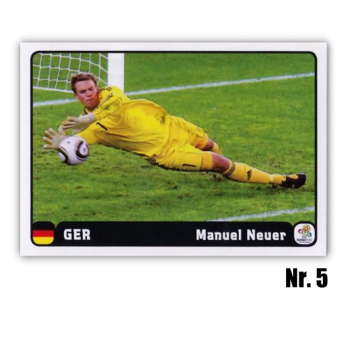 PANINI – UEFA EURO EM 2012 – HELDENTAT von MANUEL NEUER – Nr. 5 von Nr. 6 Sammelbild Sticker – NEU
