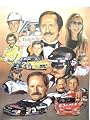 DALE EARNHARDT Legacy Lithograph signed by Artist GEORGE WRIGHT NASCAR Poster Print