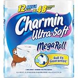CHARMIN BATH TISSUE TOILET PAPER ULTRA SOFT 12 MEGA ROLLS