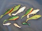 4 and 2 10 per Bag Wild Eye Shad Soft Plastics Rigged & Weighted Lures