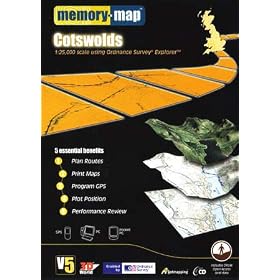 Memory-Map V5 Cotswolds  OS 1:25,000