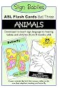 Sign Babies ASL Flash Cards, Set Three: Animals
