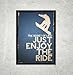 Snowboarding Poster, Snowboarder Poster, Size:16.5 Inch X 11.7 Inch, Unframed, Extreme Sports Poster, Snowboard Poster, Blue