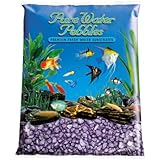 Pure Water Pebbles Aquarium Gravel, 25-Pound, Purple Frost
