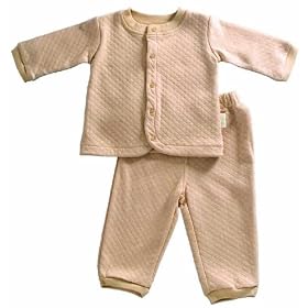 Tadpoles Organic Double Knit Cotton Cardigan and Pant Set