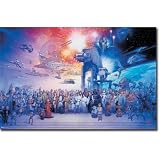 Star Wars: Episode I-VI - Movie Poster (All Characters - With Space Ships) (Size: 36" x 24")