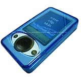 DreamBargains Premium Zune 30GB Crystal Case w/ Kickstand, Neckstrap, and Belt Clip - Blue