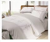 Twin Breath of spring embroidered duvet cover and pillow sham set