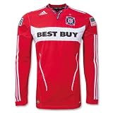 Chicago Fire MLS 10/11 LS Authentic Home Jersey (Red)
