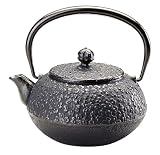 Joyce Chen 19-Ounce Japanese Cast-Iron Tetsubin Cherry Blossom, Chocolate