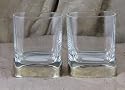 Liscio Pewter Stemless Wine Glasses - Set of Two