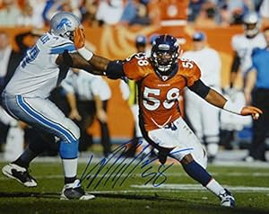 Von Miller Autographed Denver Broncos 16x20 photo (orange)