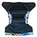 Charcoal Bamboo AIO All-in-one Cloth Diaper with Pocket (Plaid)
