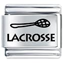 Laser Lacrosse Sports Italian Charms